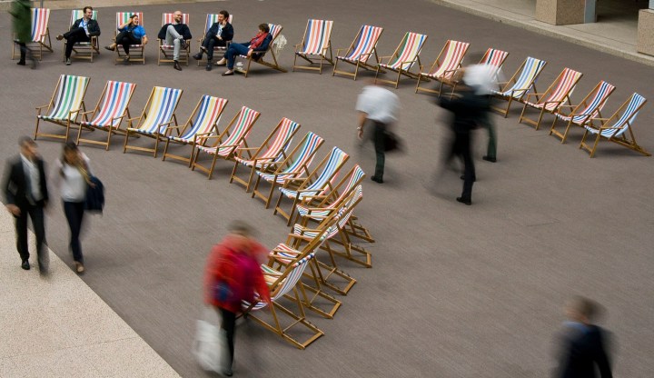 Custom deckchair installation, Presidency of the European Council, Justus Lipsius